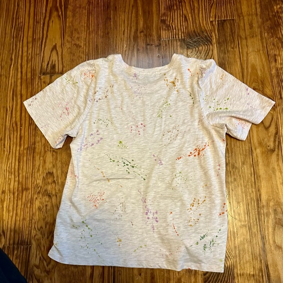 Democracy short sleeve tee paint splatter - Picture 2 of 9
